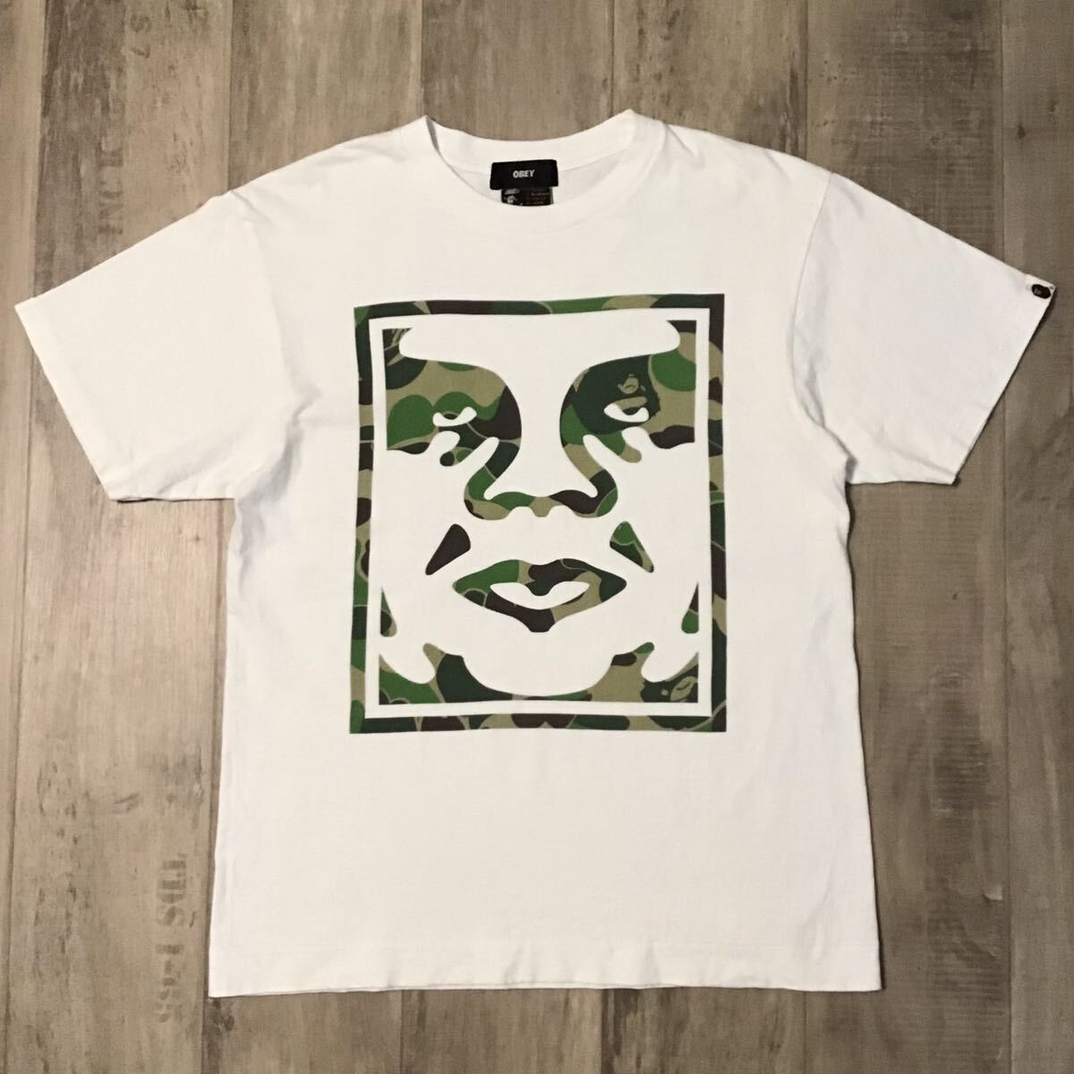 ☆激レア☆ OBEY × BAPE ABC camo LOGO Tシャツ Mサイズ a