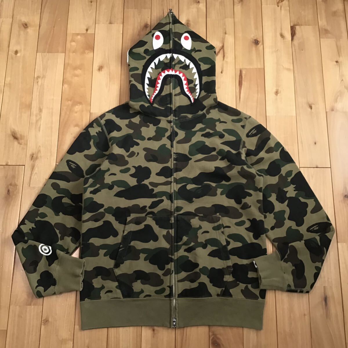1st camo green シャーク パーカー Lサイズ shark full zip