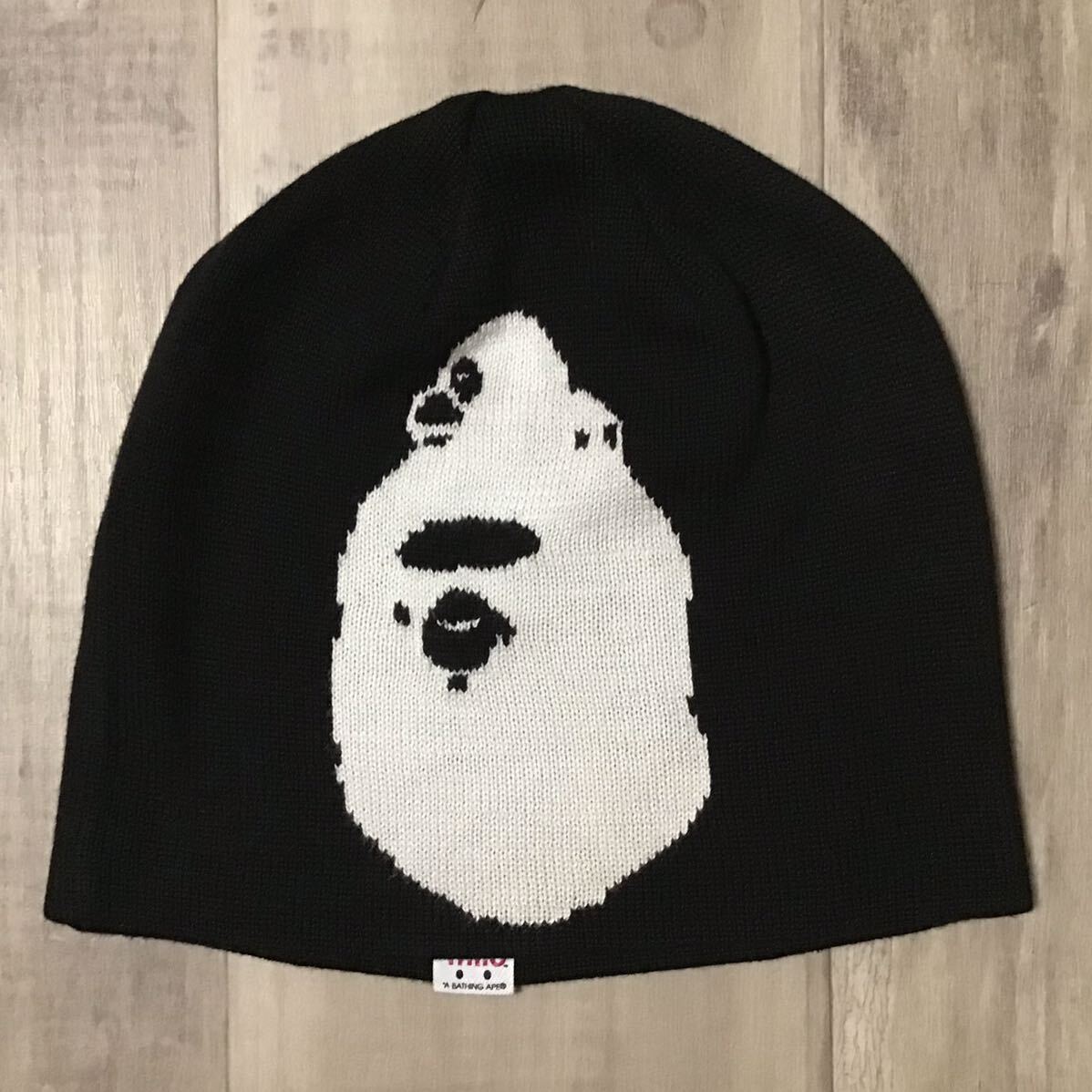APE HEAD マイロ ニット帽 black a bathing ape BAPE エイプ ベイプ ア
