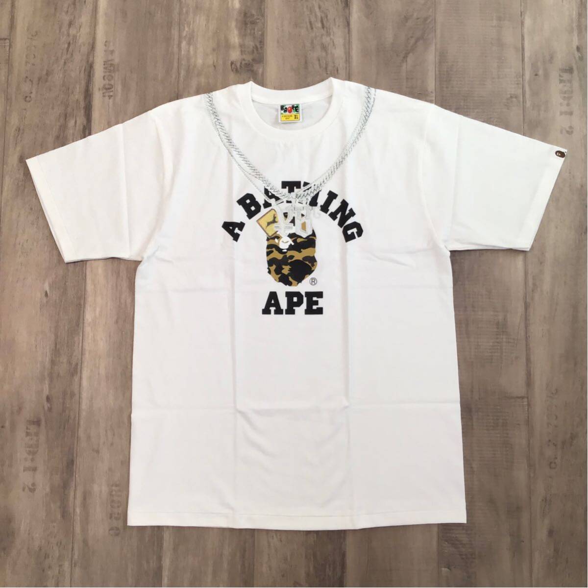 ☆新品☆ XL Yellow Bucks × BAPE × THE HOPE カレッジロゴ Tシャツ a 