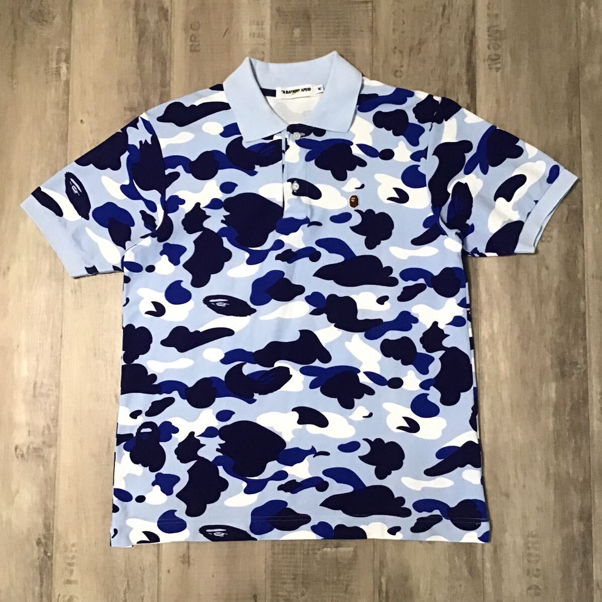 A BATHING APE名古屋限定迷彩ポロシャツ