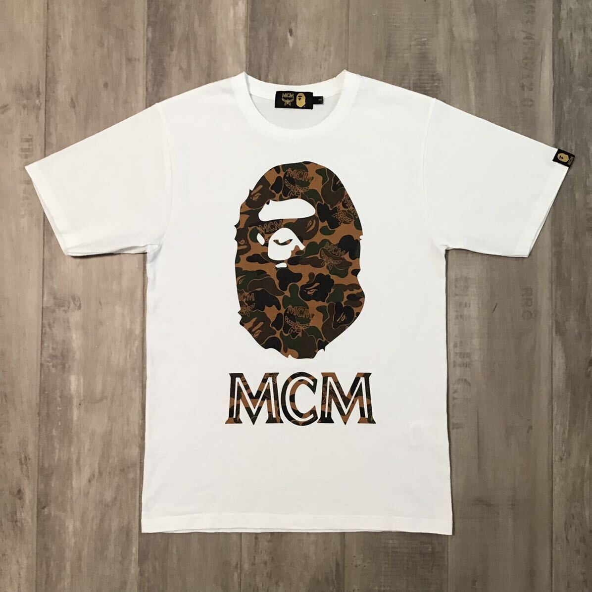 MCM × BAPE camo APE HEAD Tシャツ Sサイズ a bathing ape エイプ  