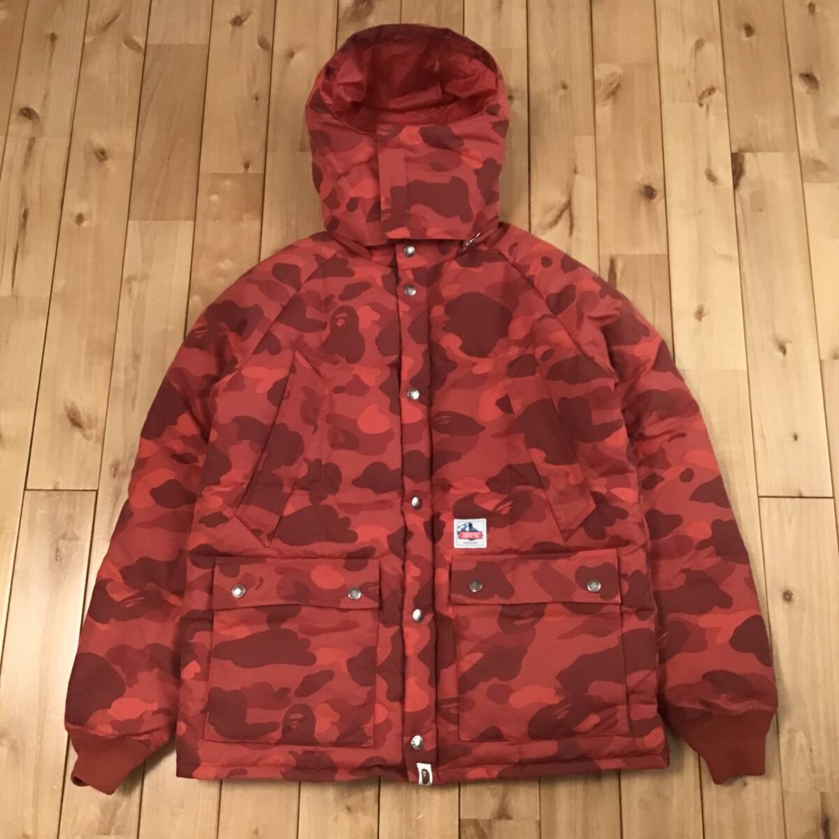 A BATHING APE カモフラージュ ダウンジャケット Lサイズ