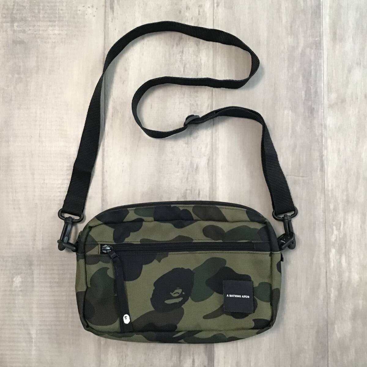 A BATHING APE BAPE ショルダーバッグ 迷彩 camo BAPE × Cordura ショルダーバッグ 1st camo green a bathing ape