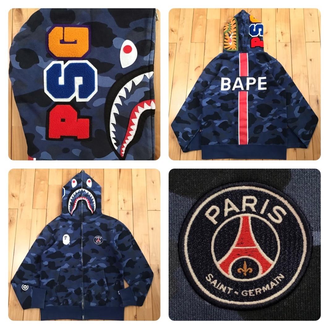 ☆激レア PSG シャーク パーカー Mサイズ a bathing ape BAPE camo 