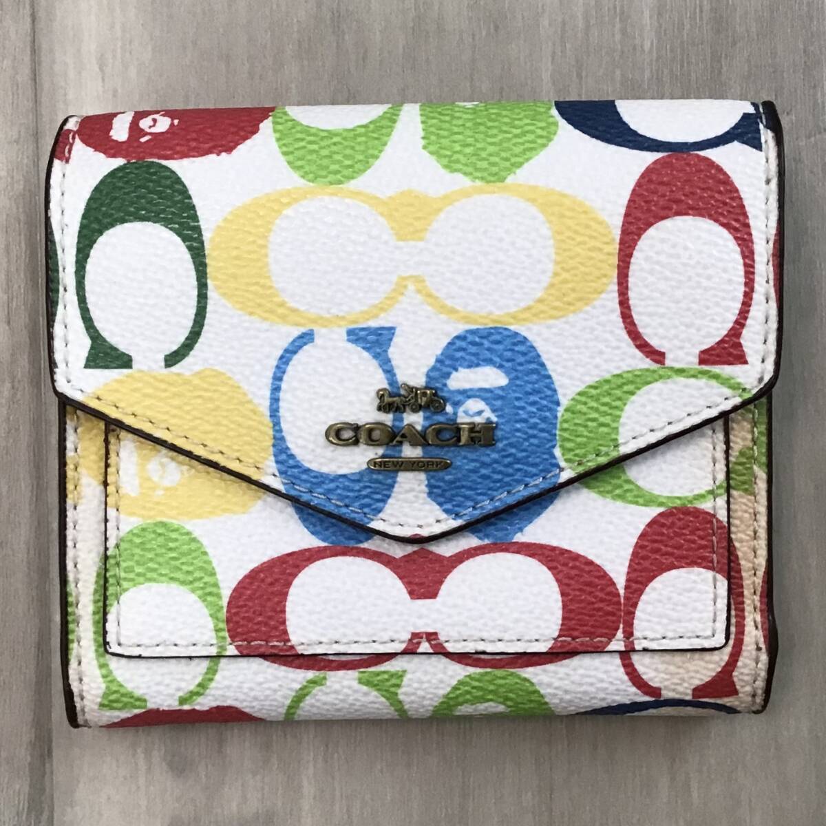 COACH × BAPE FLAP WALLET Multi Color a bathing ape エイプ ベイプ