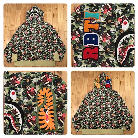 ☆2XL☆ シュガーラッシュ マイロ シャーク パーカー ABC camo shark  