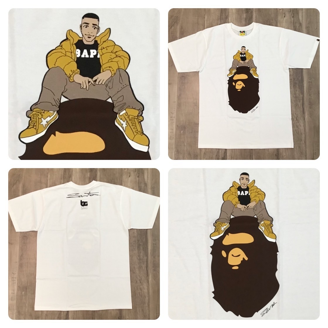 ★新品★ XL 井上三太 × BAPE GALLERY ART Tシャツ a bathing ape エイプ ベイプ アベイシングエイプ ...