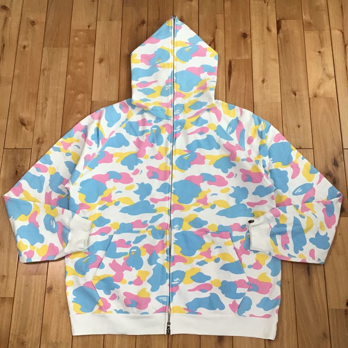 A BATHING APE フルジップパーカー マルチカモ A BATHING APE アベイシングエイプ CAMO FULL ZIP HOODIE カモ