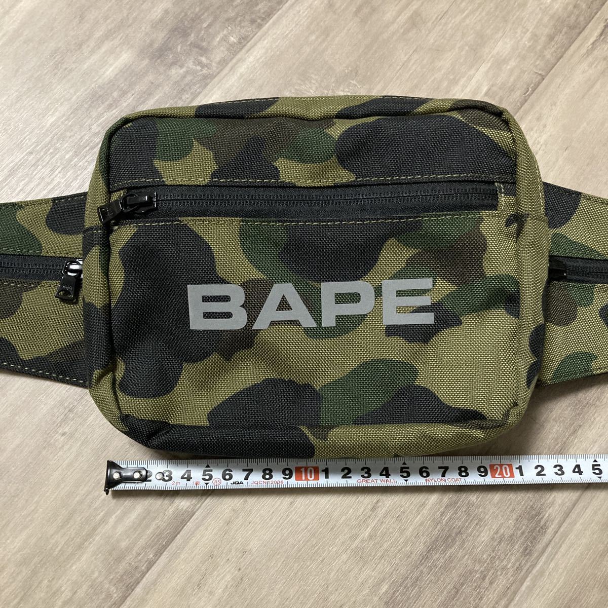 BAPE Cordura 1st Camo green Waist Bag a bathing ape エイプ ベイプ アベイシングエイプ
