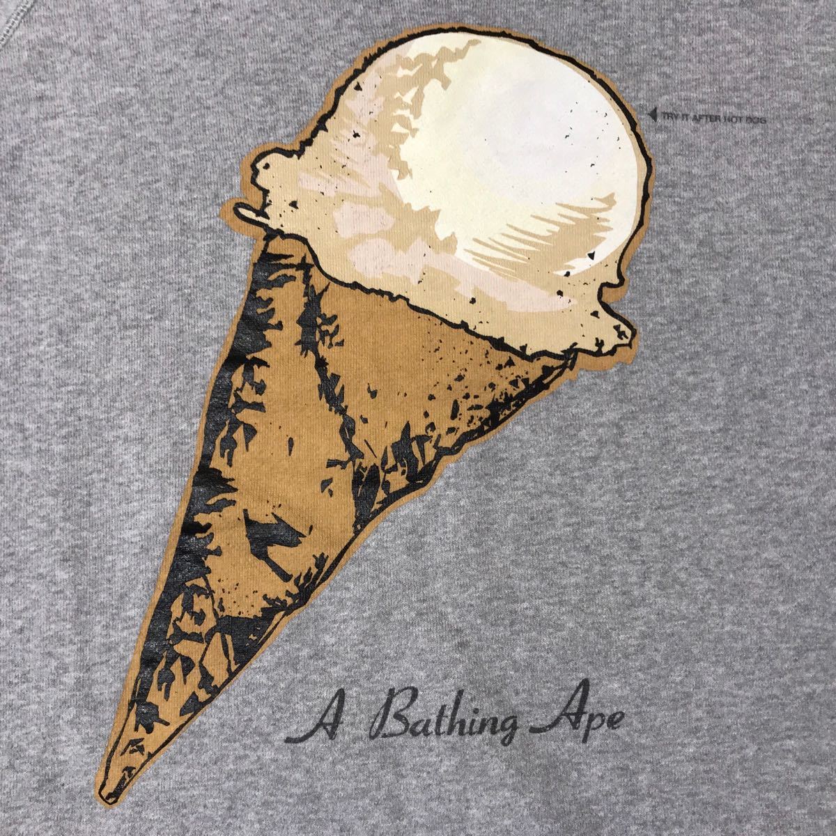 ★初期★ アイスクリーム 長袖 スウェット Mサイズ a bathing ape bape ice cream エイプ ベイプ アベイシング