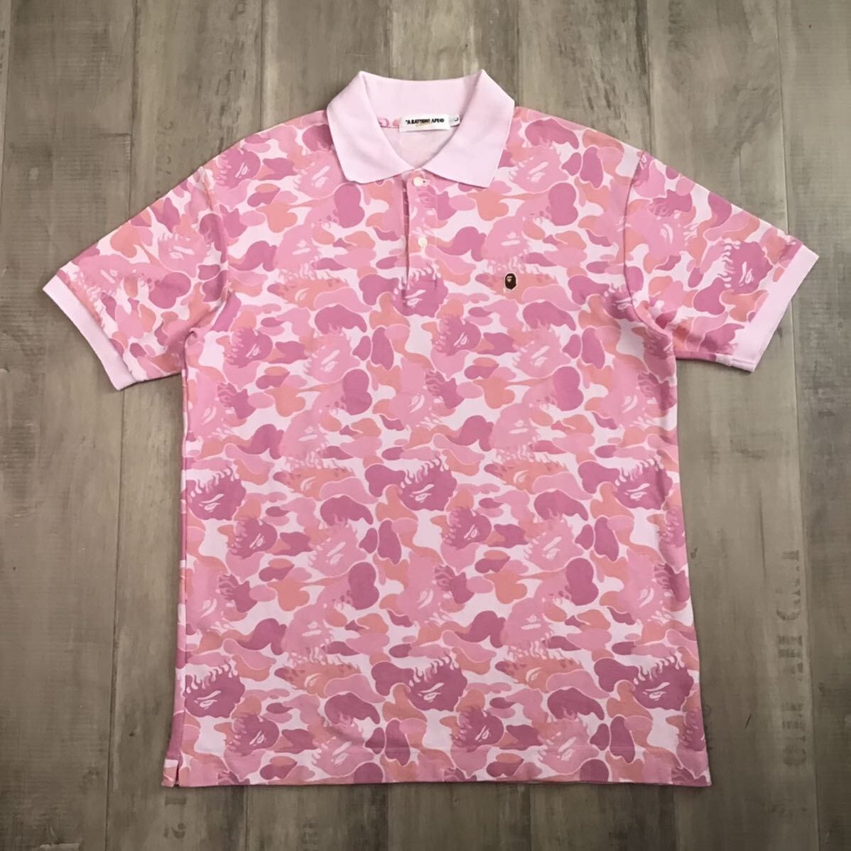 ☆激レア☆ Fire camo ポロシャツ Lサイズ a bathing ape BAPE