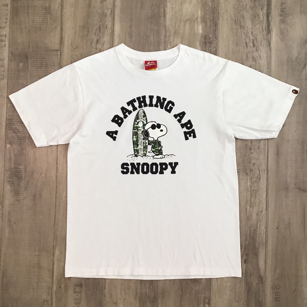SNOOPY × BAPE サーフボード Tシャツ Mサイズ a bathing ape bape