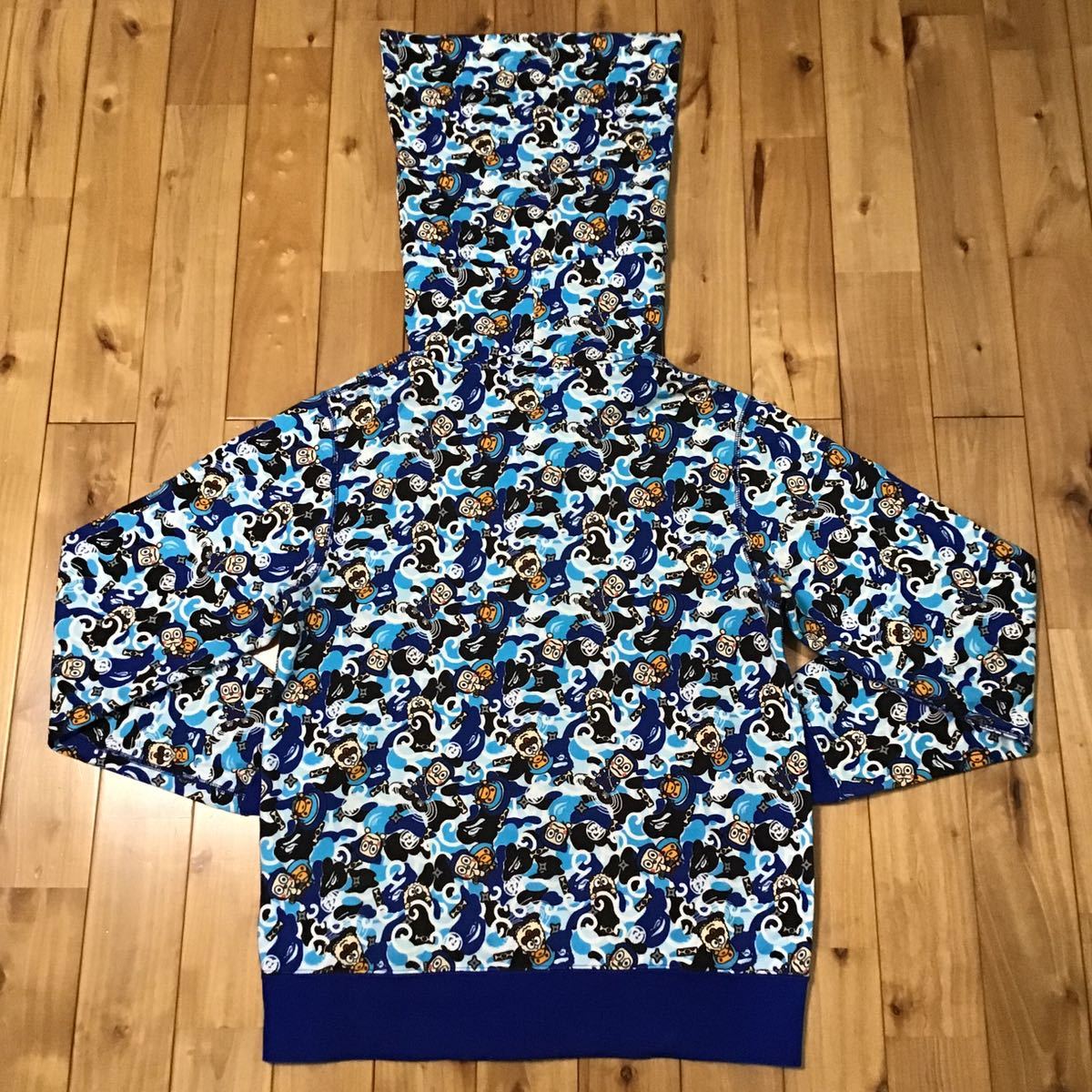忍者ハットリくん × BAPE HATTORIKUN camo zip hoodie Lサイズ a bathing ape エイプ ベイプ