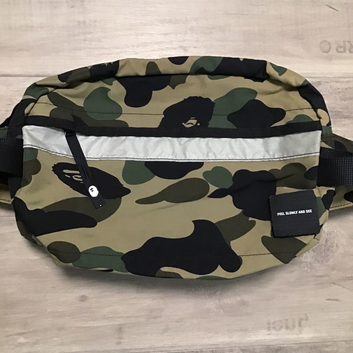 ★初期★ 1st camo green ウエストバッグ a bathing ape BAPE waist bag エイプ ベイプ アベイシング