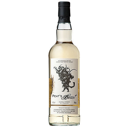 ■シングルモルト　アイラ■　ピーツビースト46度 700ml ピーツビースト シングルモルト 46度 700ml □焼け焦げたラベルが印象