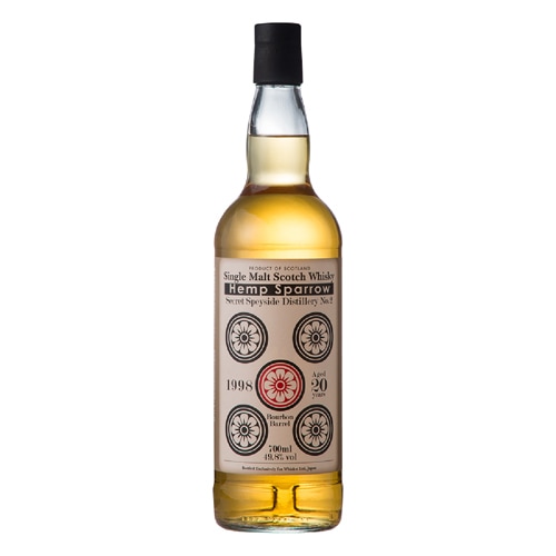 【未開栓】ヘンプスパロー20年 五筒 1998 レアシングルモルト・Hemp Sparrow 五筒 Secret Speyside No.2
