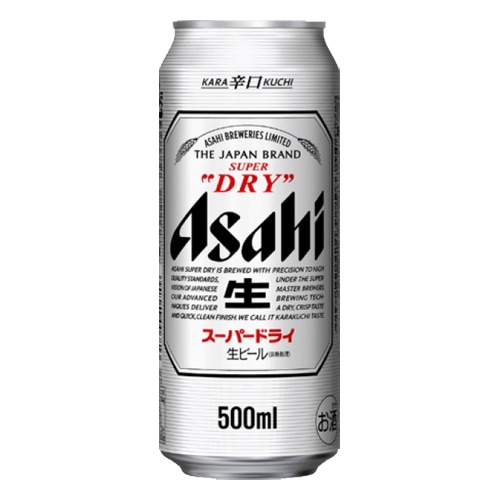 アサヒ スーパードライ(缶)：500ml×24本 [Z0007-24](L)(18-0) 激安酒 