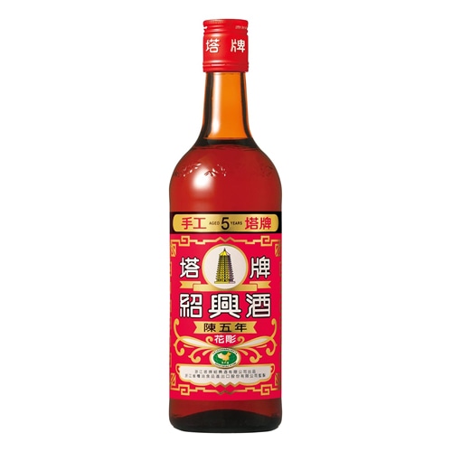 塔牌 紹興酒花彫 赤ラベル 陳 5年：600ml [75091](51-0) 激安酒通販