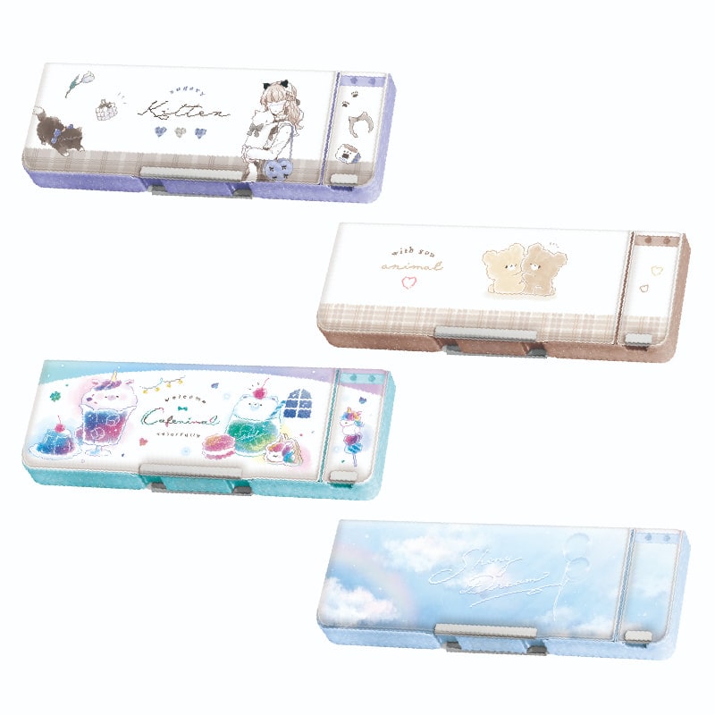 消しゴムポケット両面ペンケース