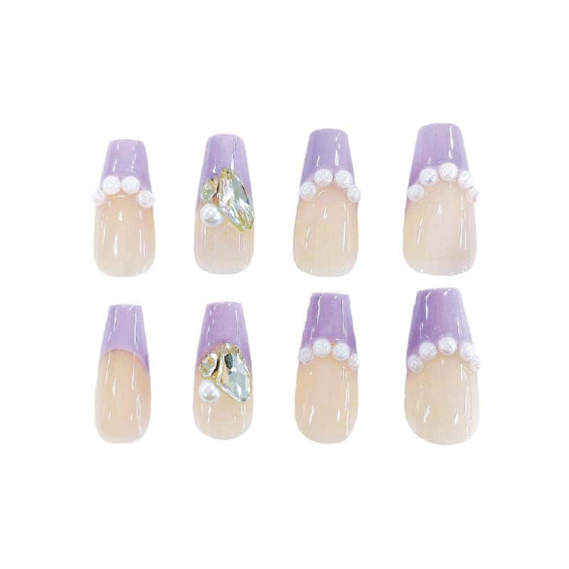 ネイルチップ/PURPLE FRENCH | コスメ・化粧雑貨,ネイルチップ