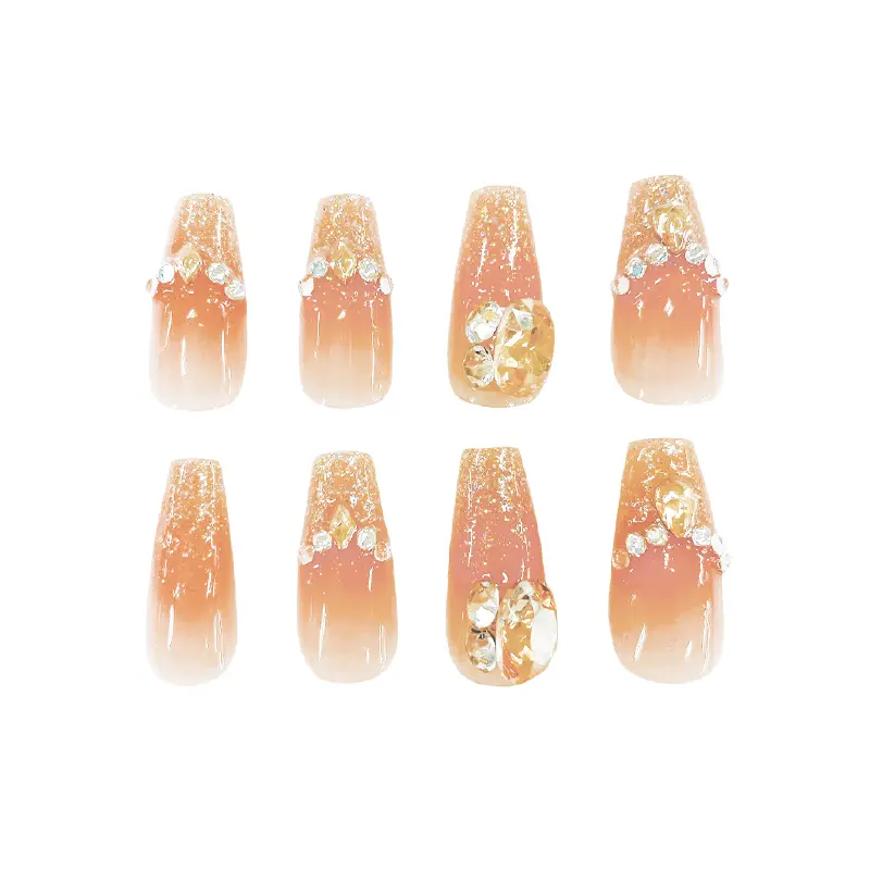 ネイルチップ/ORANGE BEIGE GL | コスメ・化粧雑貨,ネイルチップ