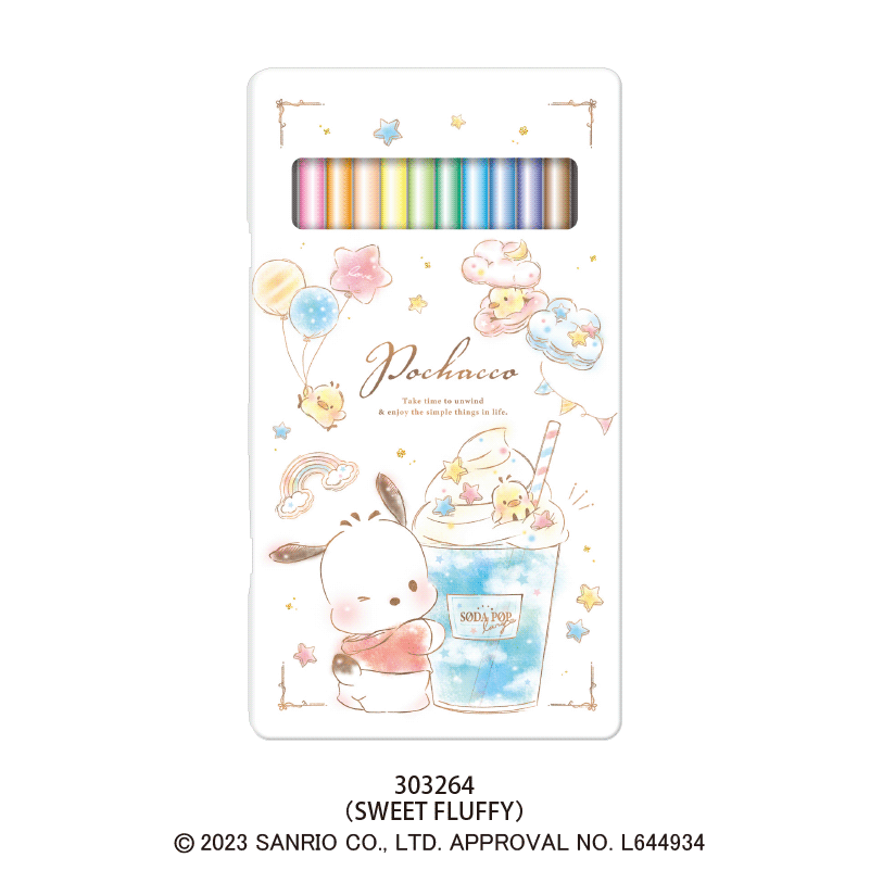 缶ケース入り12色色鉛筆/ポチャッコ | ペン・シャープペン・筆記具