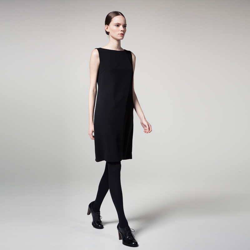 フォーマル ワンピース キーネック ブラックドレス ノースリーブ BLACK FORMAL(ブラックフォーマル 喪服)ボートネックの