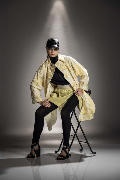 0310-080 KAMISHIMA CHINAMI YELLOW ポンチョコート KAMISHIMA CHINAMIカミシマチナミ公式通販サイト|アウター・コート