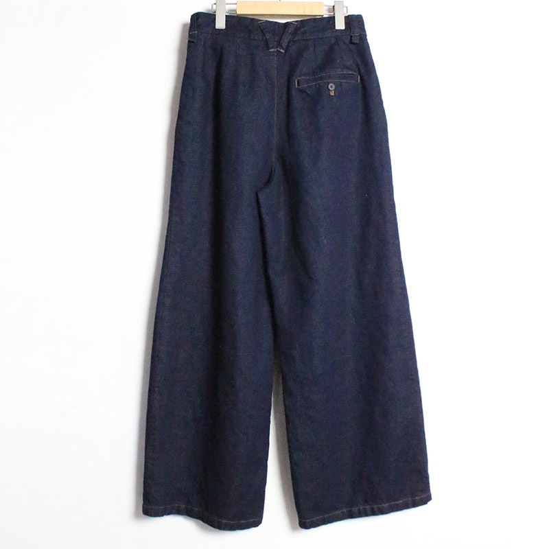 リネンデニムタックワイドパンツ | すべての商品|KAMISHIMA