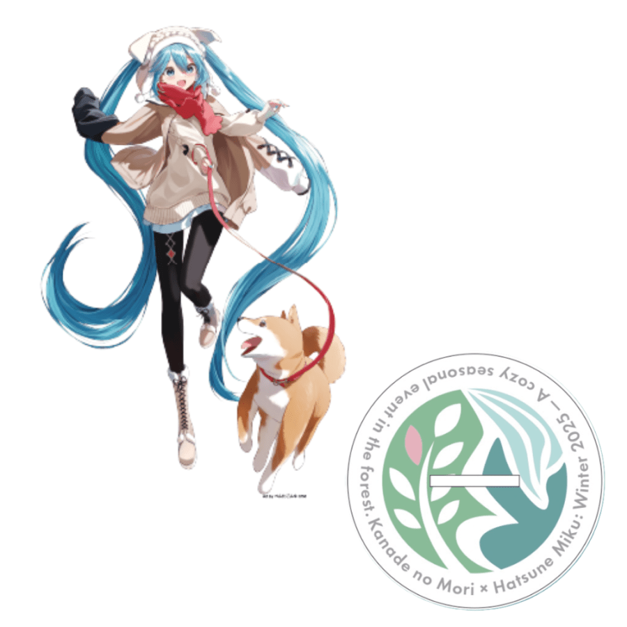 奏の森Resorts×初音ミクコラボ】A4クリアファイル_ミニキャラ3種ver