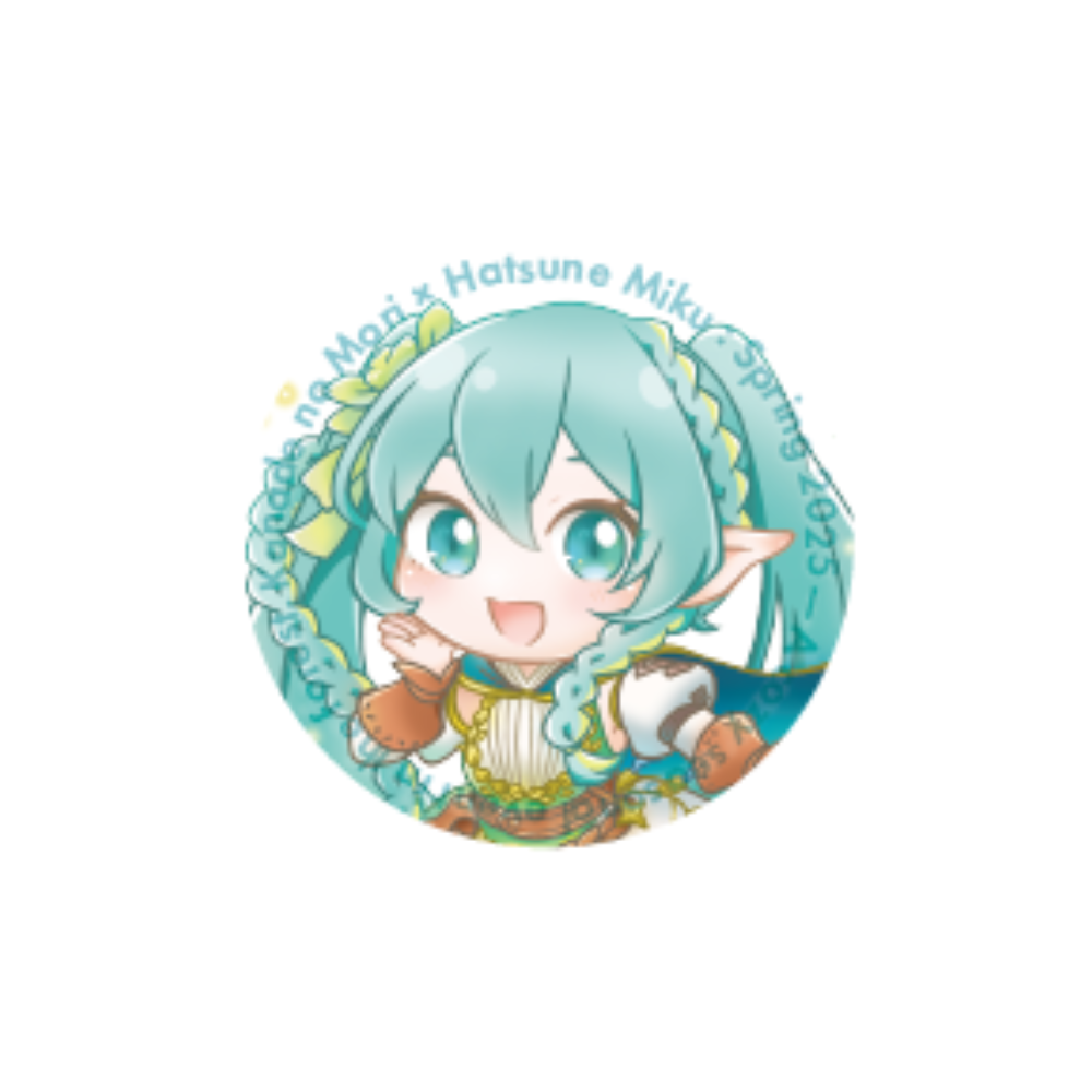 奏の森Resorts×初音ミクコラボ】缶バッジ奏の森リゾート_ミニキャラver