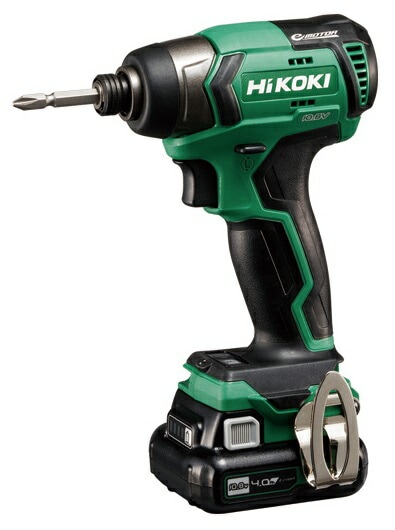 HiKOKI 10.8V ɥ쥹ѥȥɥ饤 WH12DD(2LS) 4.0AhХåƥ(BSL1240M)x2+®Ŵ(UC12SL)+ LED饤 10.8Vб ϥ Ω