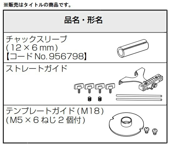 6cusページ HiKOKI ストレートガイド組 376843 ルータ・トリマ用 376-843