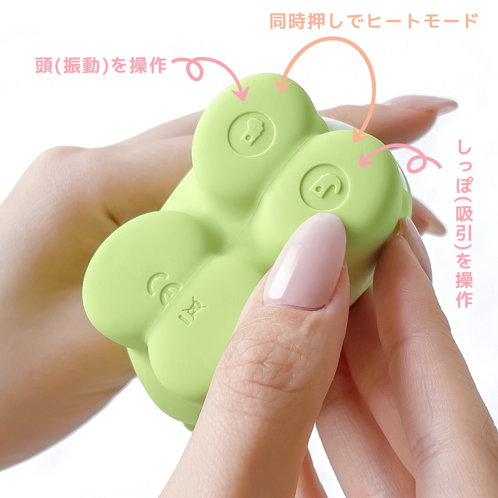 【１年保証】もちもちシリコンを採用した怪獣マッサージャー 全２色　