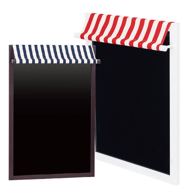 マルシェボード (各色×各サイズ)│ストライプ模様のテントが特徴のPOP