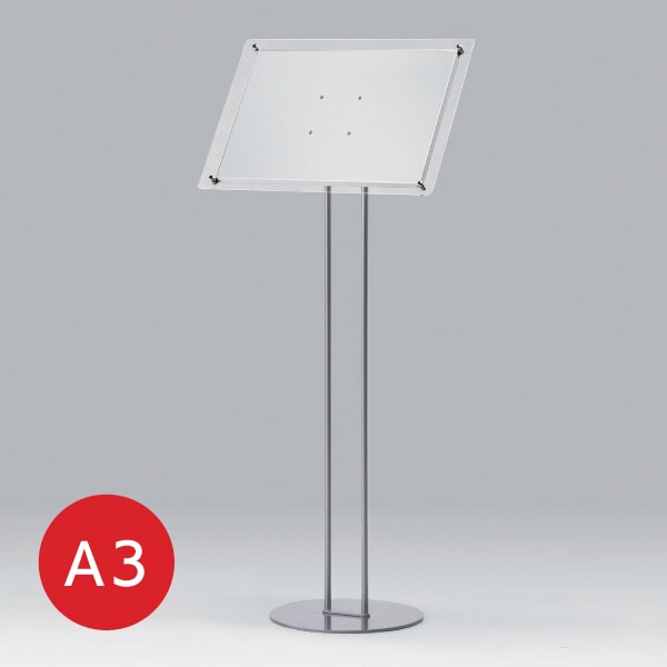 フロアスタンド2834 A3ステン(各色)│2本脚で安定性の高いサイン