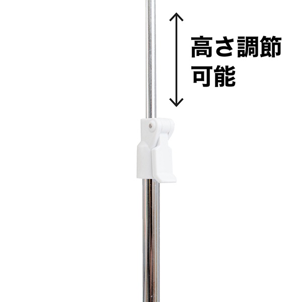 スタンドポスター掛 センター・コーナー兼用タイプ [クローム/ブラック