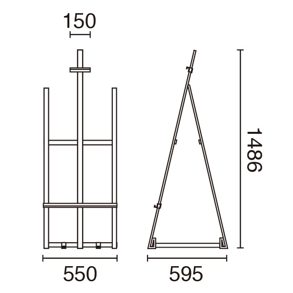 ウェイタブルアルミイーゼル(各色)│A2～A0・B2～B1に対応｜サイン