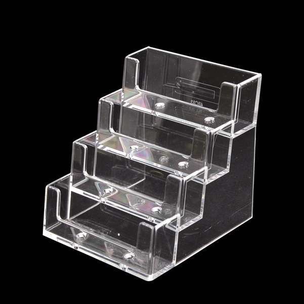 カードホルダー 4BC93 名刺サイズ横4段│カフェ等のショップカード入れ