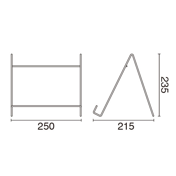 ワイヤーパネルスタンド(大・小)│シンプルなワイヤーPOPスタンド