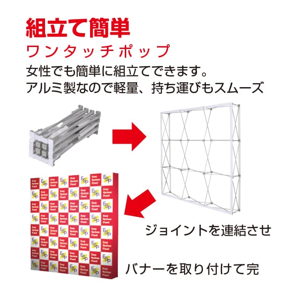 イージーシステムパネル（タペストリー用）本体 3×1│新規格が