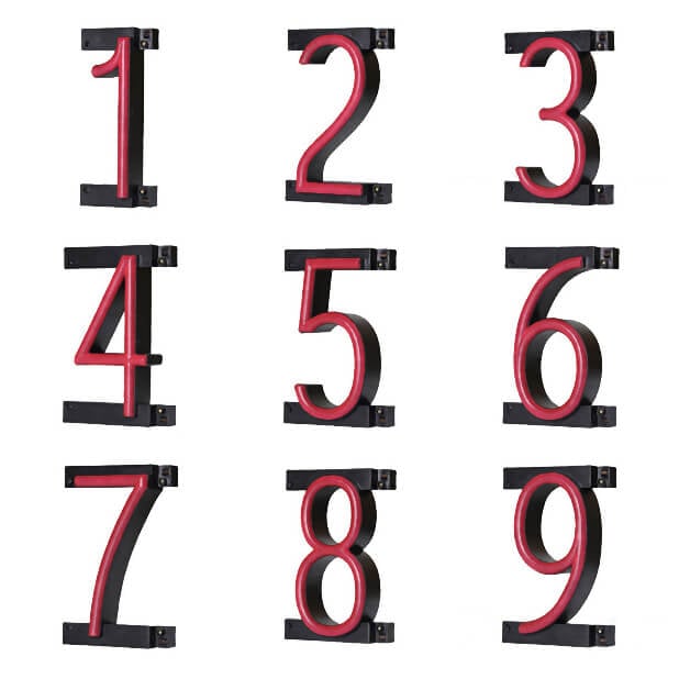 ABCブライト 数字+記号｜ネオン管風のレトロデザイン。｜サイン