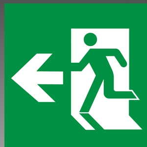 S1-2081L || 三菱電機 「避難口誘導灯専用表示板」 B級 BL形(20B形)・B