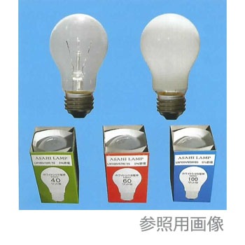 旭光電気工業　花電球　ライト２つセット LC100V-40W/55 || 旭光電機(アサヒ) 40W形 外径(55㎜) 全長(98mm) E26