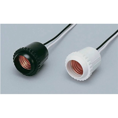 PE-26 白 【20個入】 || リード線付防滴プラソケット 協和電工