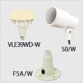 VLE39WD-W + S0/W + F5A/W || LED���ס���¥��å�(�ۥ磻��) �˥å���ϡ��ɥ�����+����ŵ� ��LED���ס��Х饹�ȥ쥹������300W���� E39���� ����120�� �ŵ忧(2700K)�� + ��E39�����ѥۥ���� + ��¦�̷��ե����ɰ��Ф����ե��(75mm)�� [ud+nd]