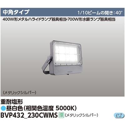 BVP432_230CWMS || LED小形投光器 東芝 【700W形水銀ランプ/400W形 