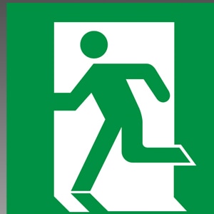 S1-2091S || LED誘導灯用表示パネル 三菱電機 【 B級 BL形(20B形) / BH