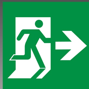 S1-2091AR || LED誘導灯用表示パネル 三菱電機 【 B級 BL形(20B形